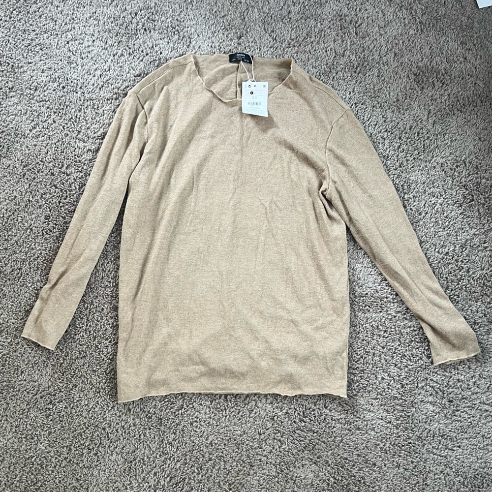 Bershaka tan sweater